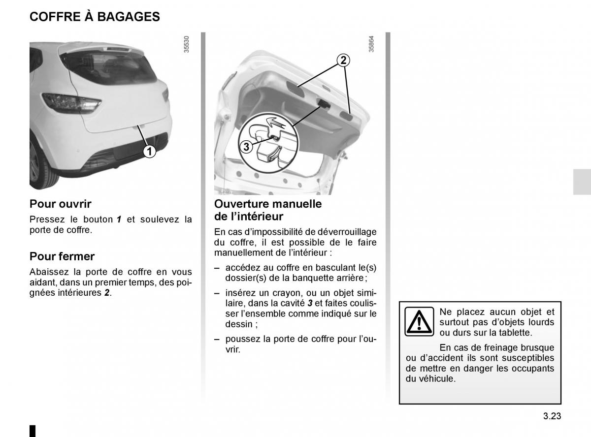 Renault Clio IV 4 manuel du proprietaire / page 153