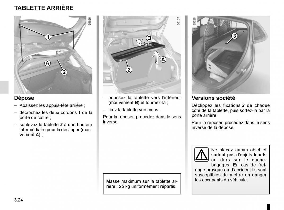 Renault Clio IV 4 manuel du proprietaire / page 154