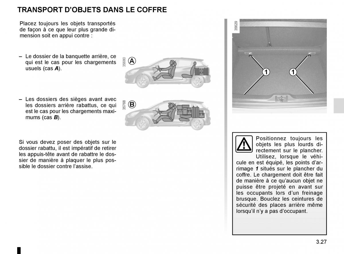 Renault Clio IV 4 manuel du proprietaire / page 157