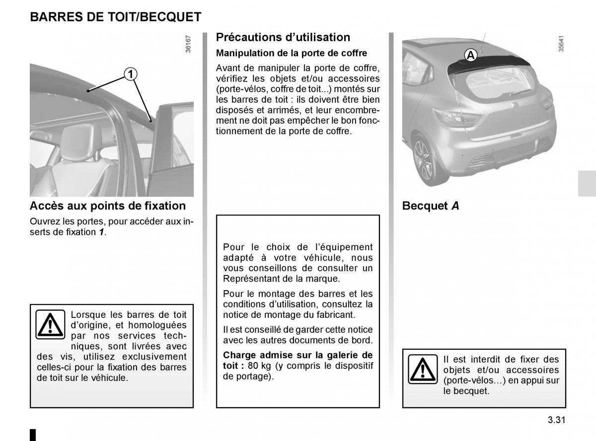 Renault Clio IV 4 manuel du proprietaire / page 161