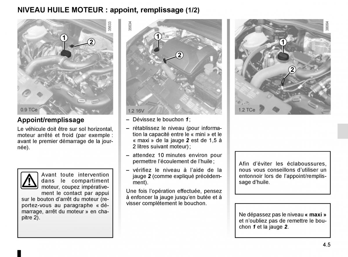 Renault Clio IV 4 manuel du proprietaire / page 167