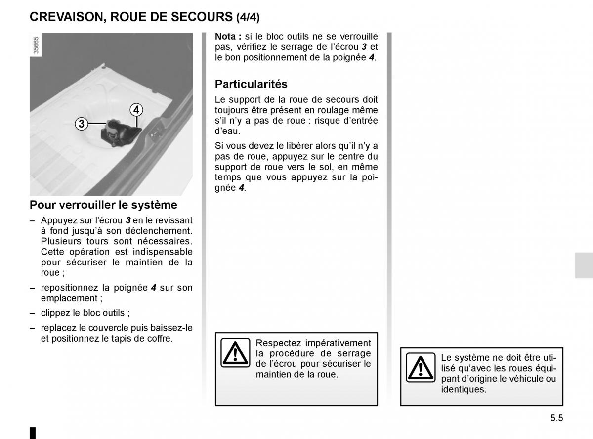 Renault Clio IV 4 manuel du proprietaire / page 183