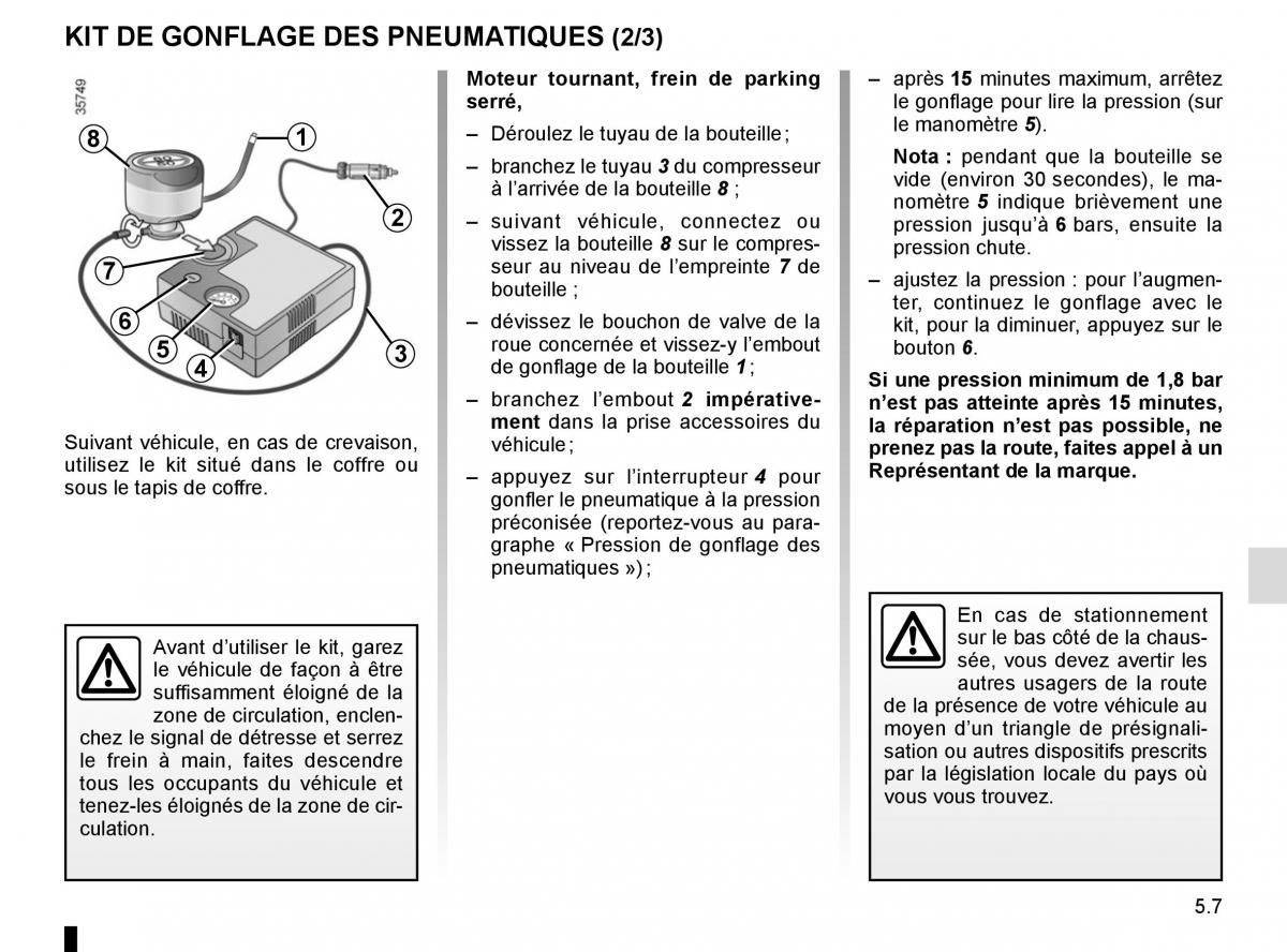 Renault Clio IV 4 manuel du proprietaire / page 185