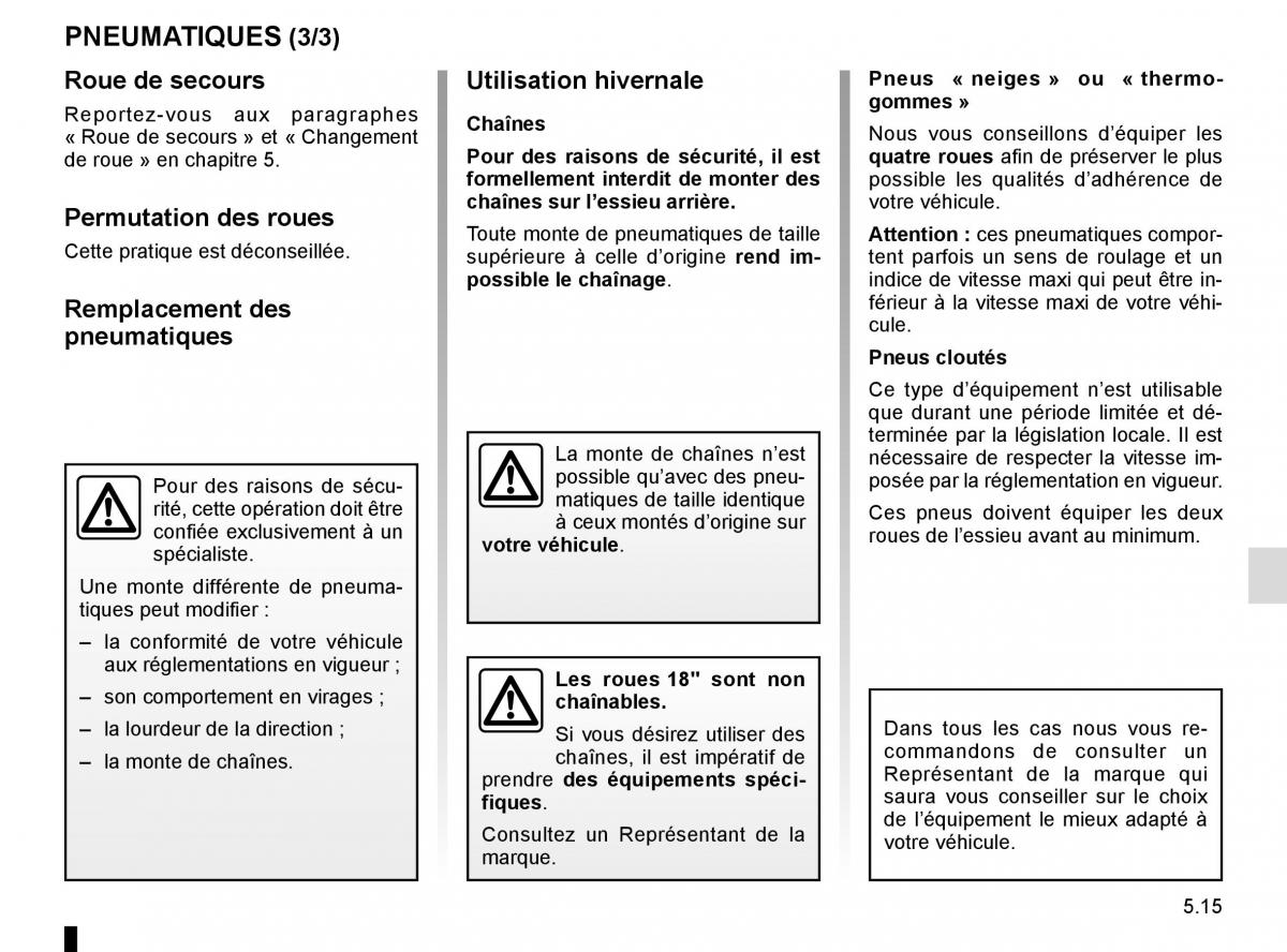 Renault Clio IV 4 manuel du proprietaire / page 193