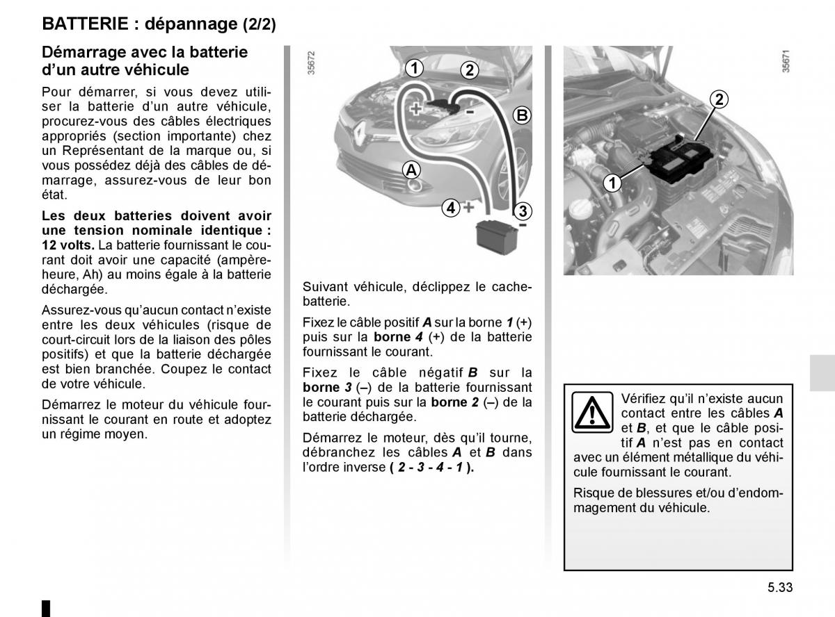 Renault Clio IV 4 manuel du proprietaire / page 211