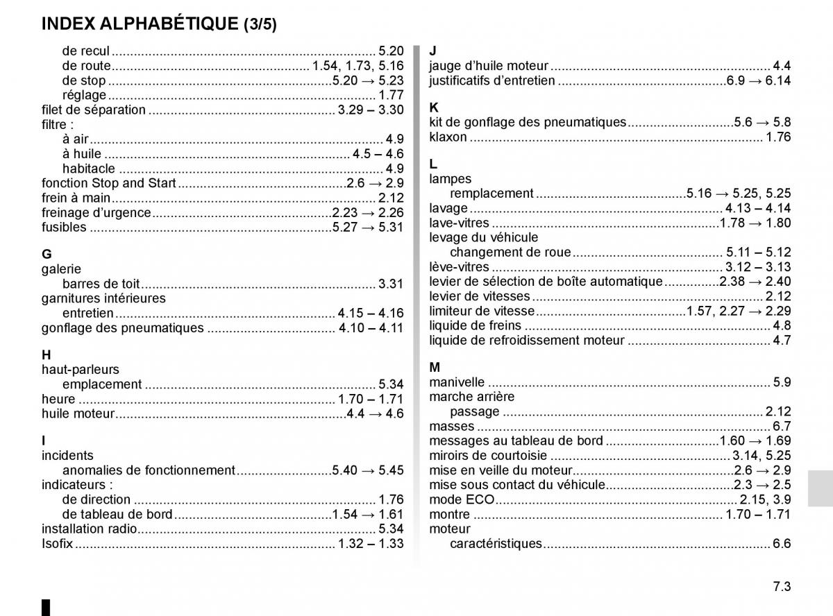 Renault Clio IV 4 manuel du proprietaire / page 247