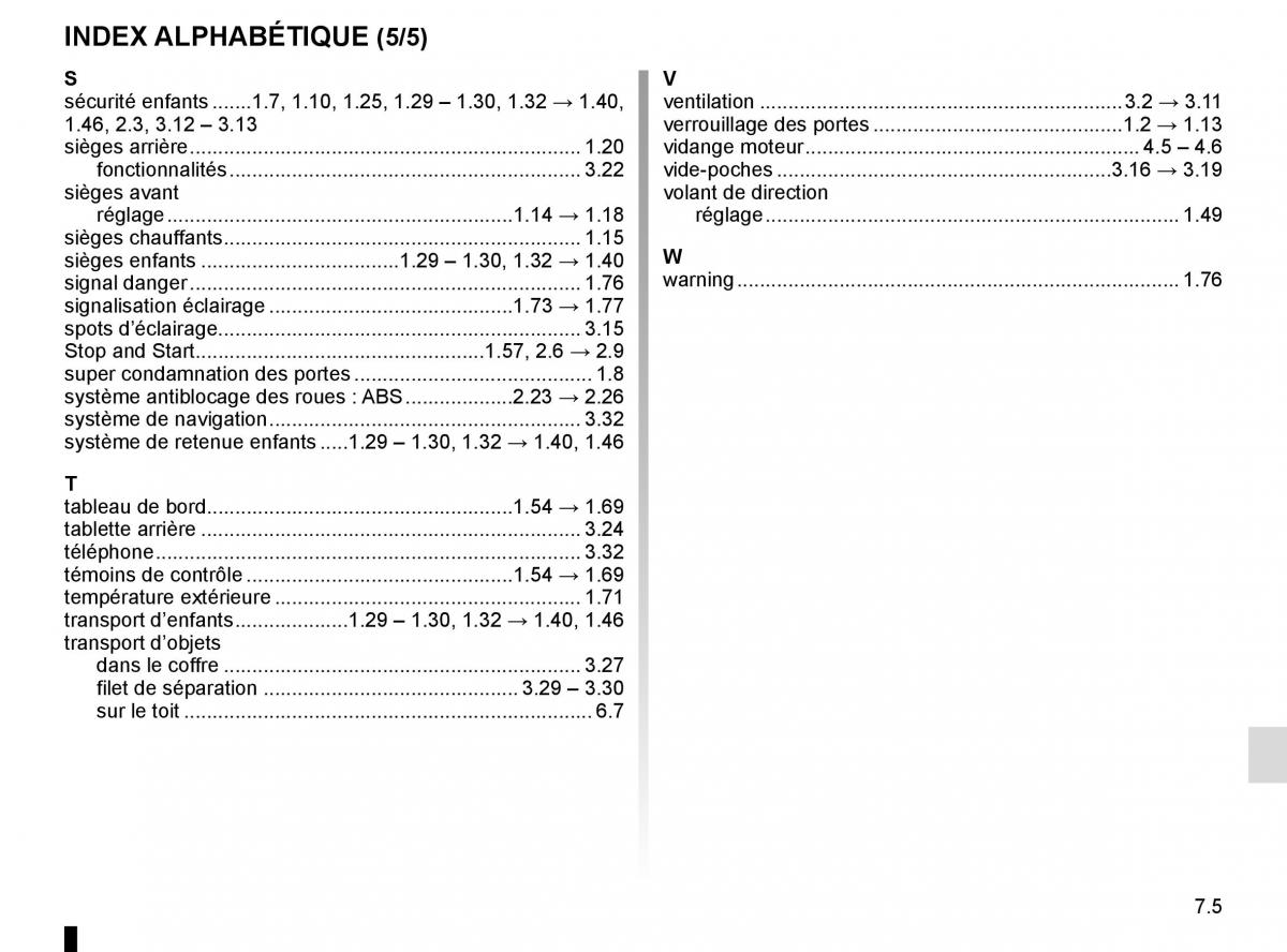 Renault Clio IV 4 manuel du proprietaire / page 249