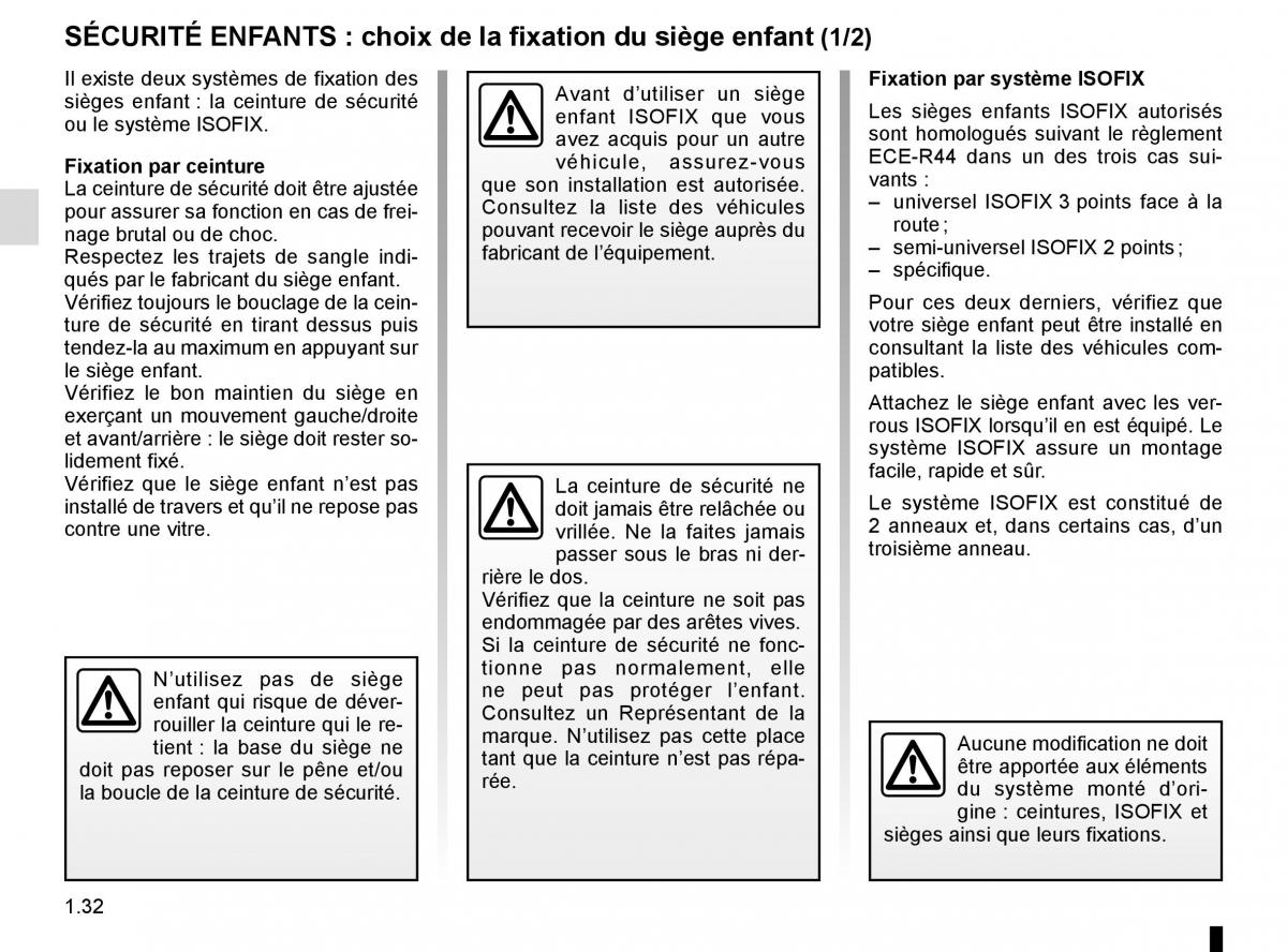 Renault Clio IV 4 manuel du proprietaire / page 38