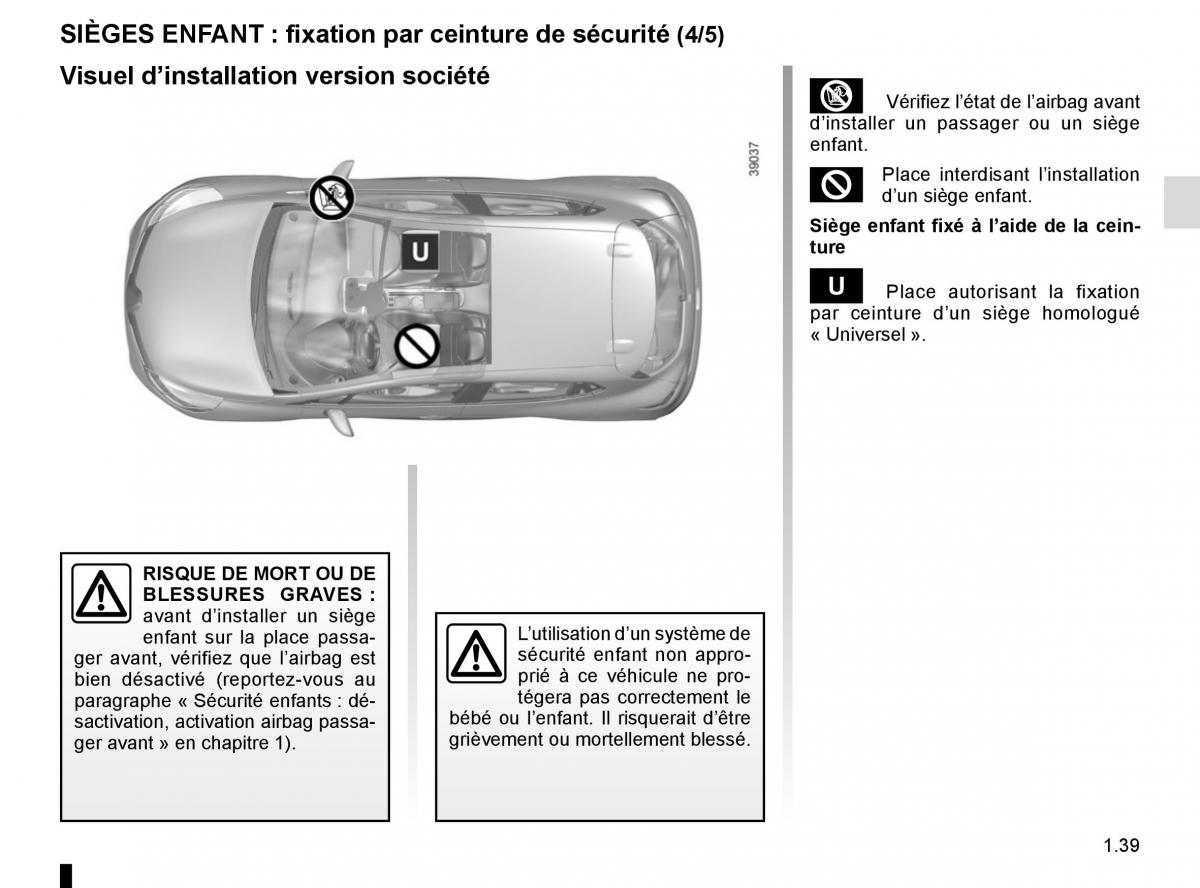 Renault Clio IV 4 manuel du proprietaire / page 45