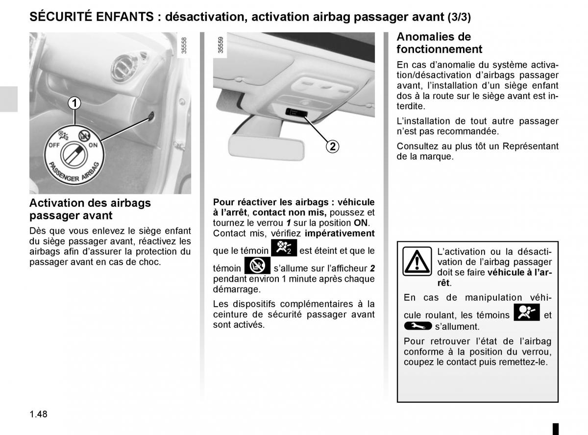 Renault Clio IV 4 manuel du proprietaire / page 54