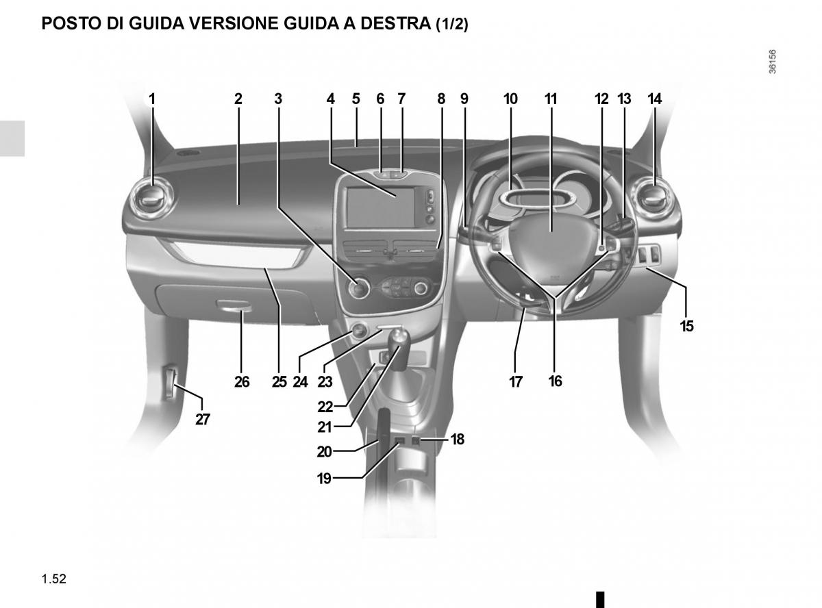 Renault Clio IV 4 manuale del proprietario / page 58