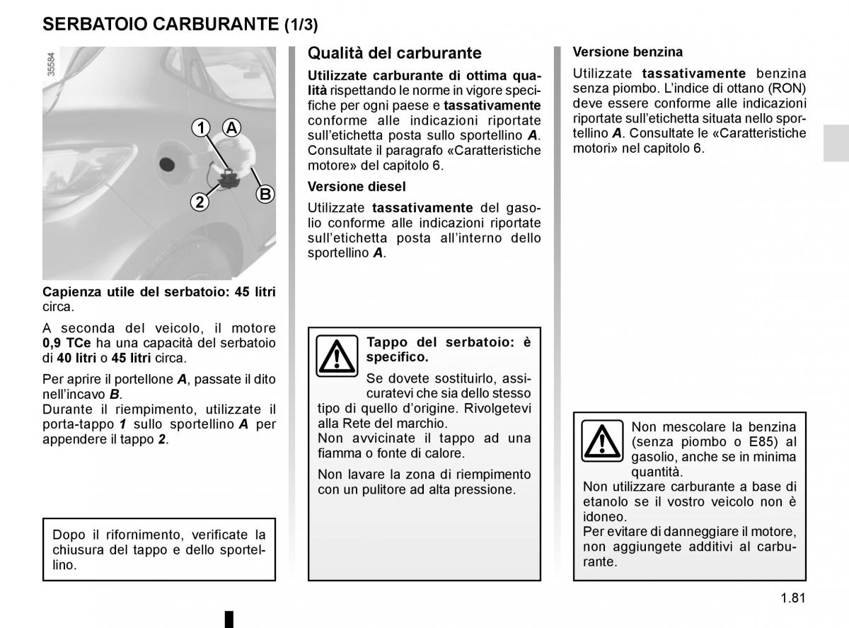 Renault Clio IV 4 manuale del proprietario / page 87