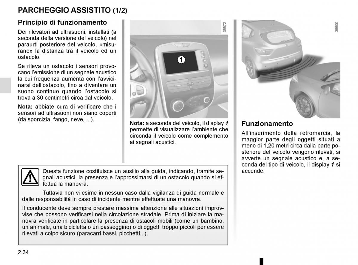 Renault Clio IV 4 manuale del proprietario / page 124