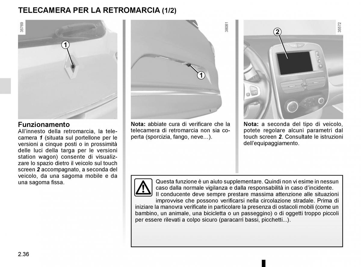 Renault Clio IV 4 manuale del proprietario / page 126