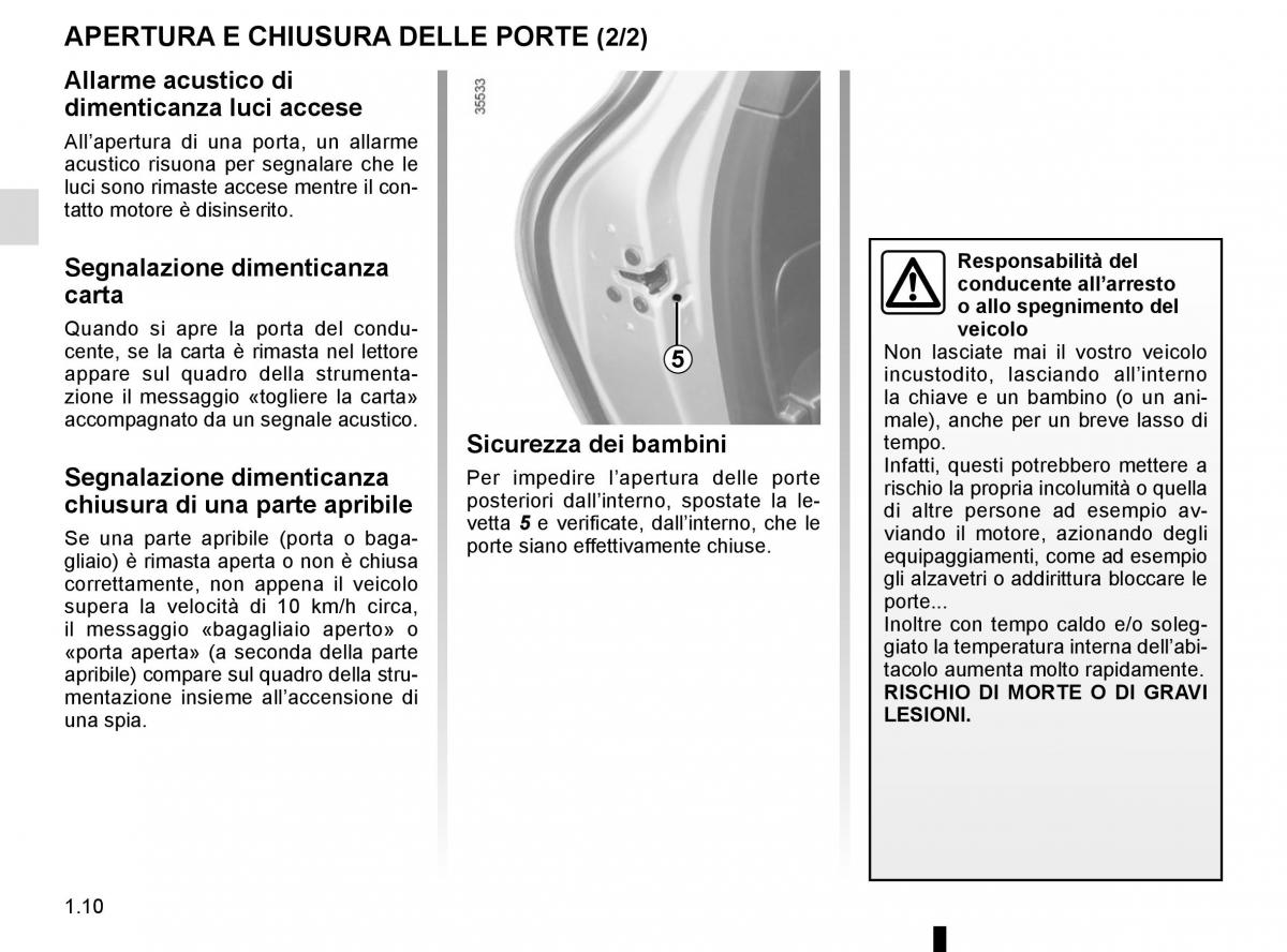 Renault Clio IV 4 manuale del proprietario / page 16