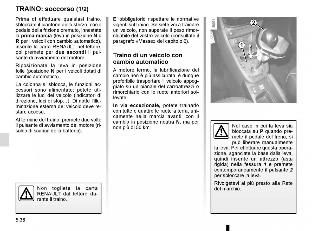 Renault Clio IV 4 manuale del proprietario / page 216