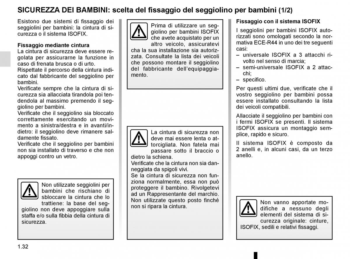 Renault Clio IV 4 manuale del proprietario / page 38