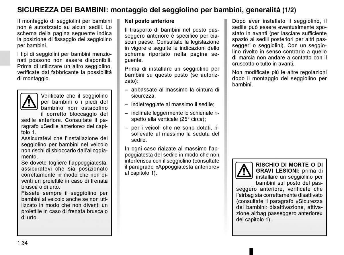 Renault Clio IV 4 manuale del proprietario / page 40