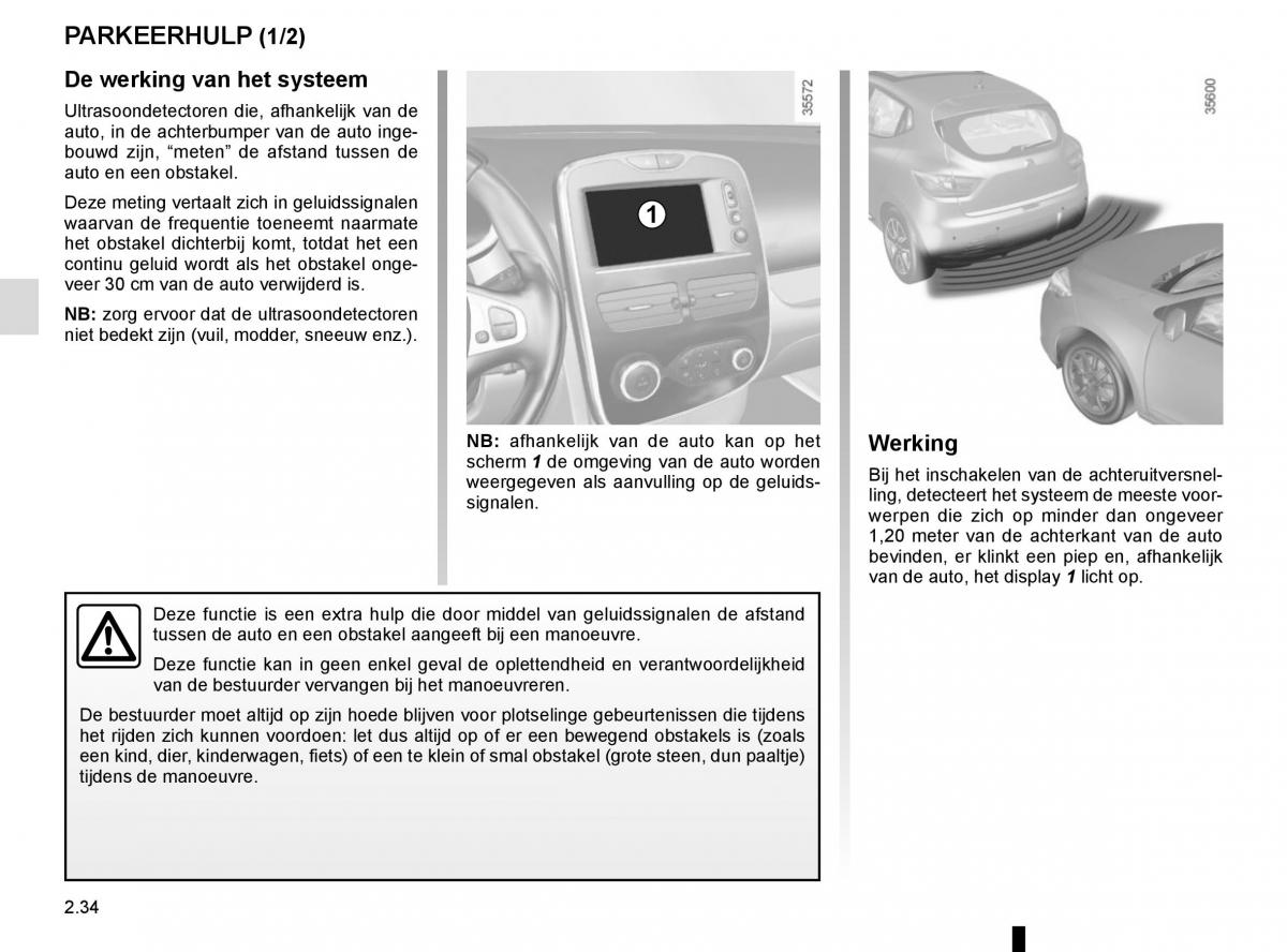 Renault Clio IV 4 handleiding / page 124