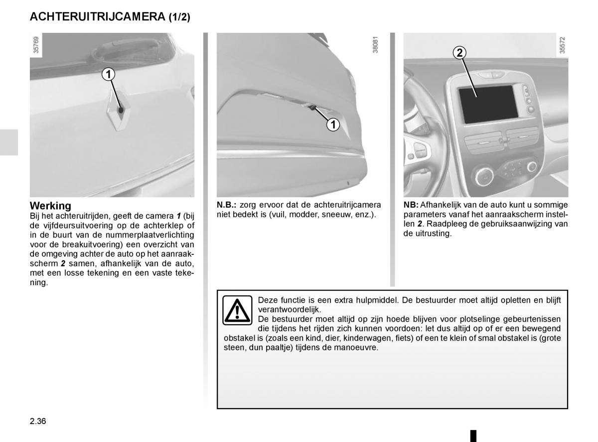 Renault Clio IV 4 handleiding / page 126