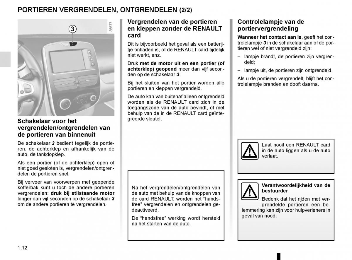 Renault Clio IV 4 handleiding / page 18