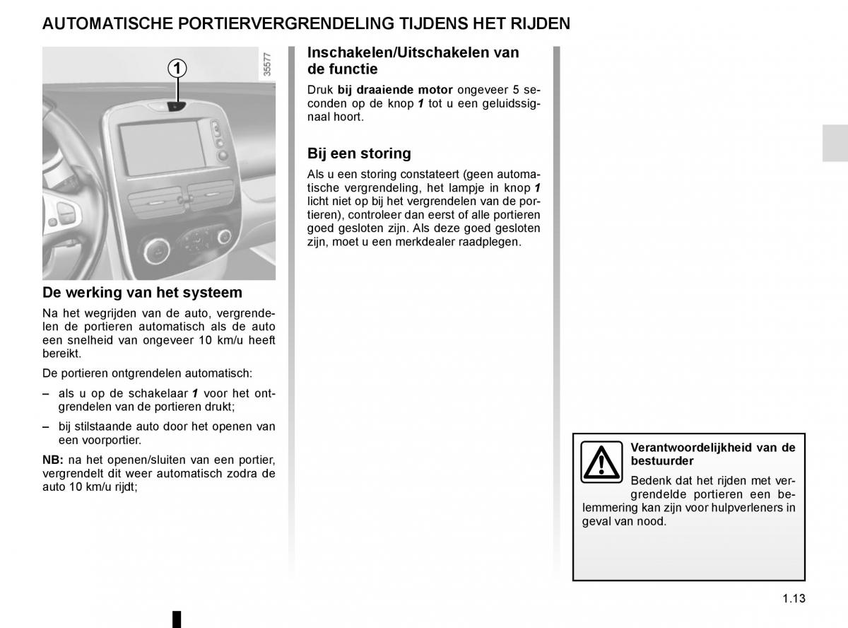 Renault Clio IV 4 handleiding / page 19