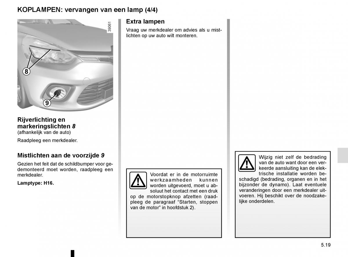 Renault Clio IV 4 handleiding / page 197