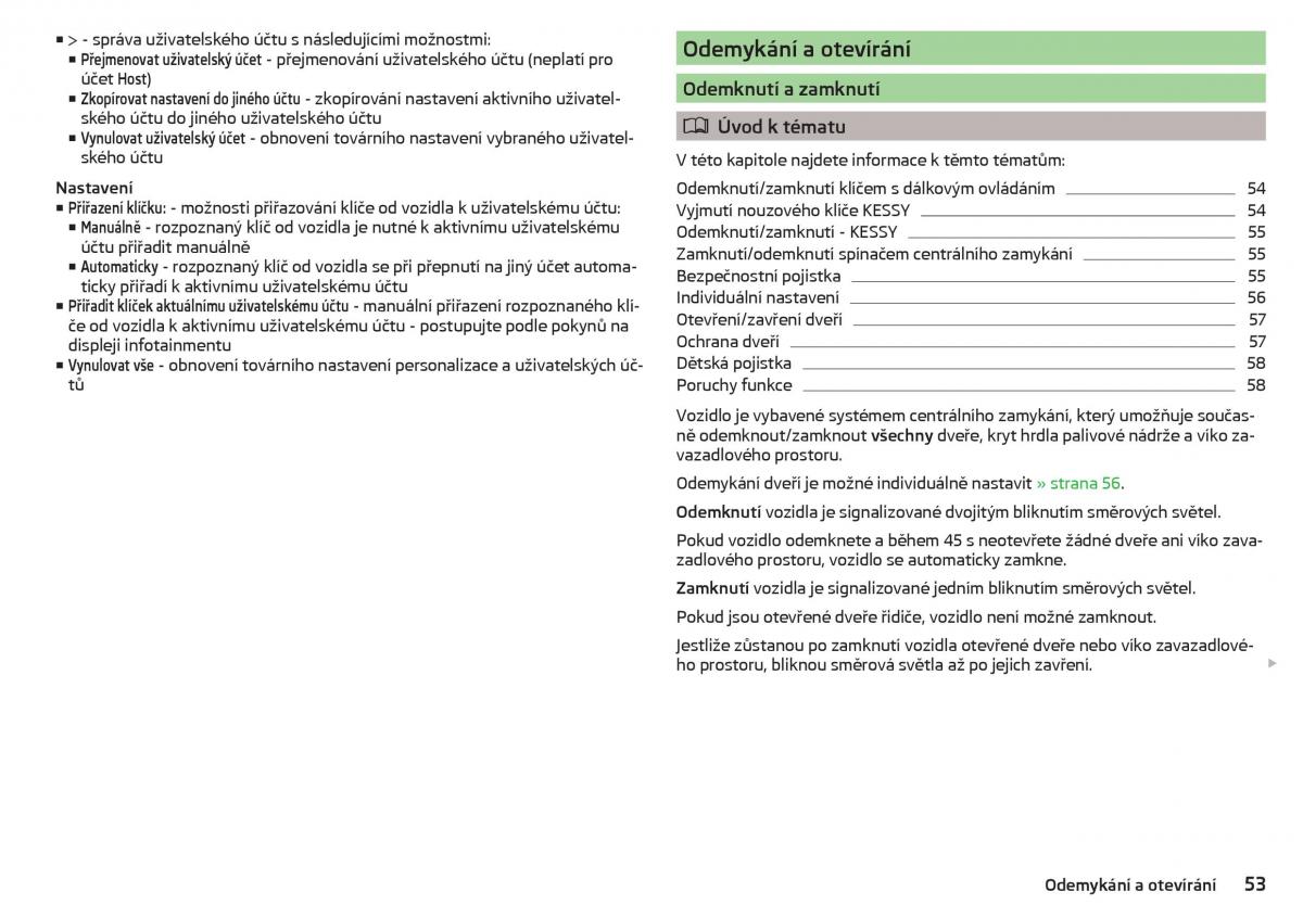 Skoda Kodiaq navod k obsludze / page 55