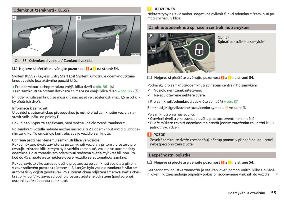 Skoda Kodiaq navod k obsludze / page 57