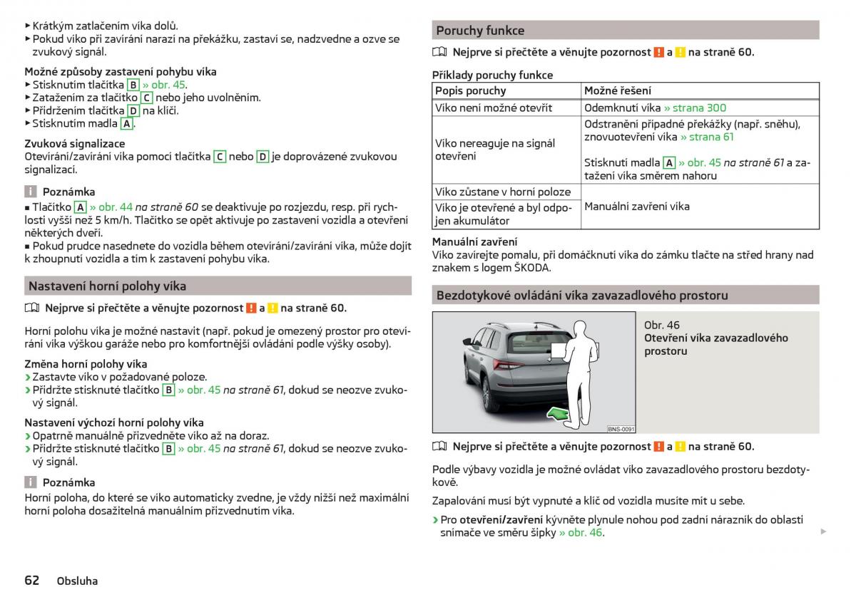 Skoda Kodiaq navod k obsludze / page 64