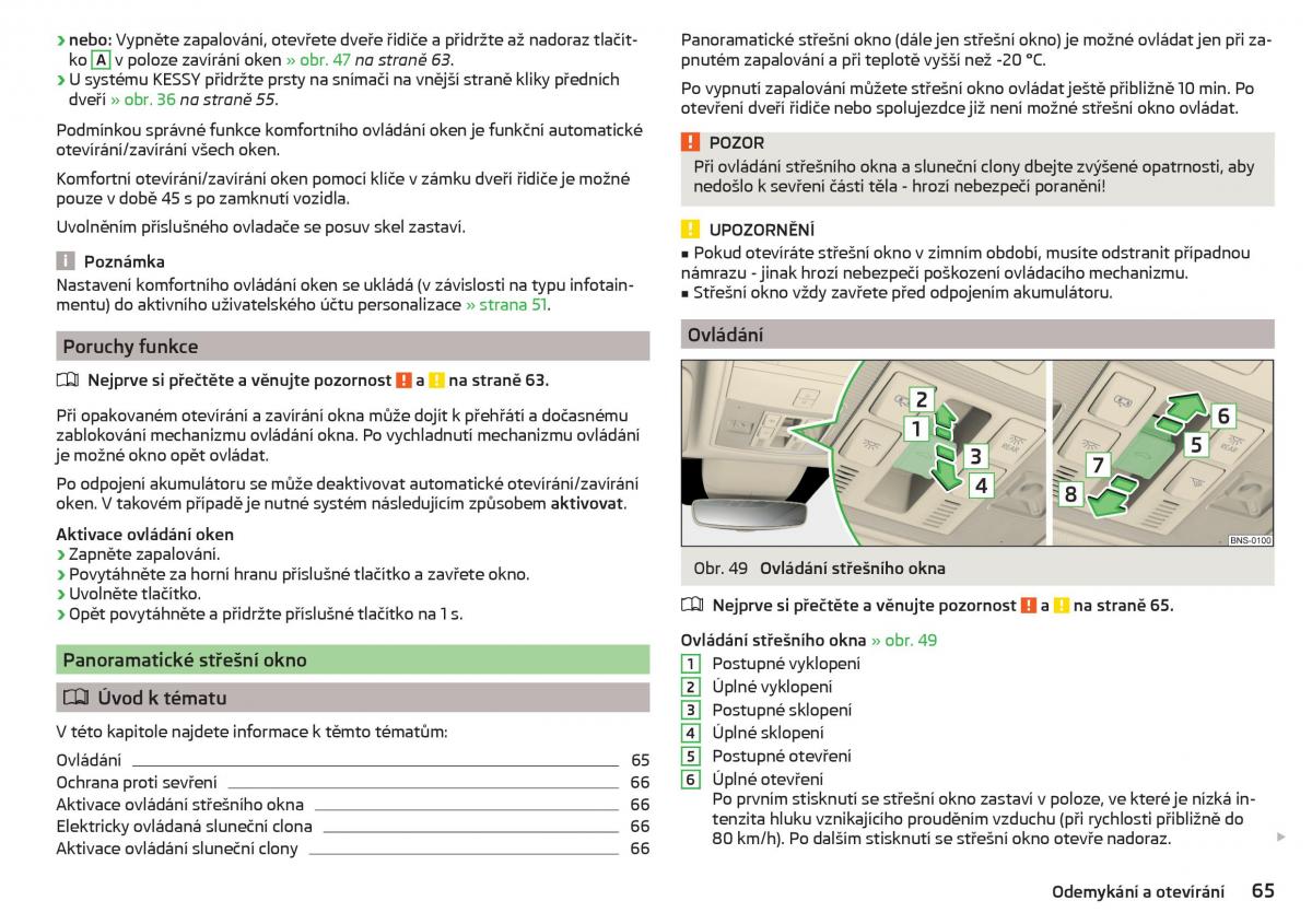 Skoda Kodiaq navod k obsludze / page 67