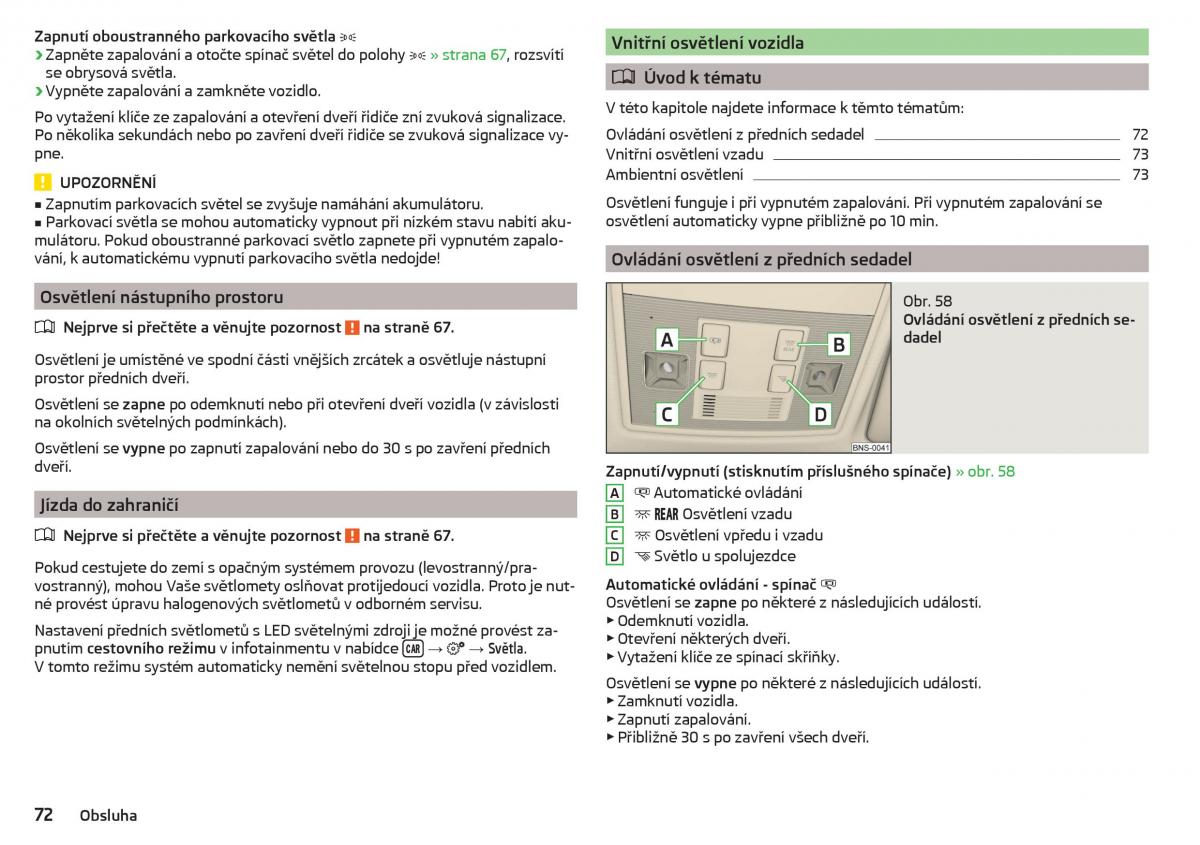 Skoda Kodiaq navod k obsludze / page 74