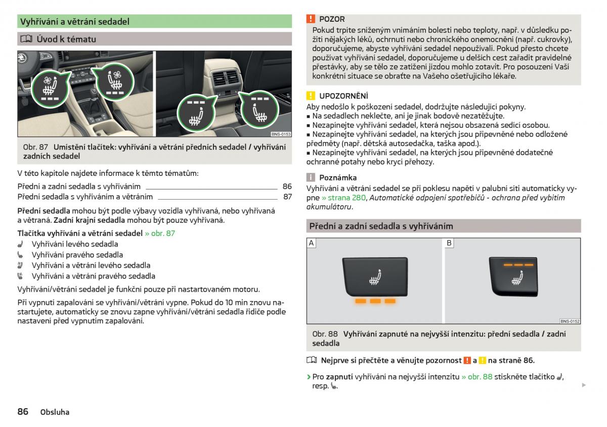 Skoda Kodiaq navod k obsludze / page 88