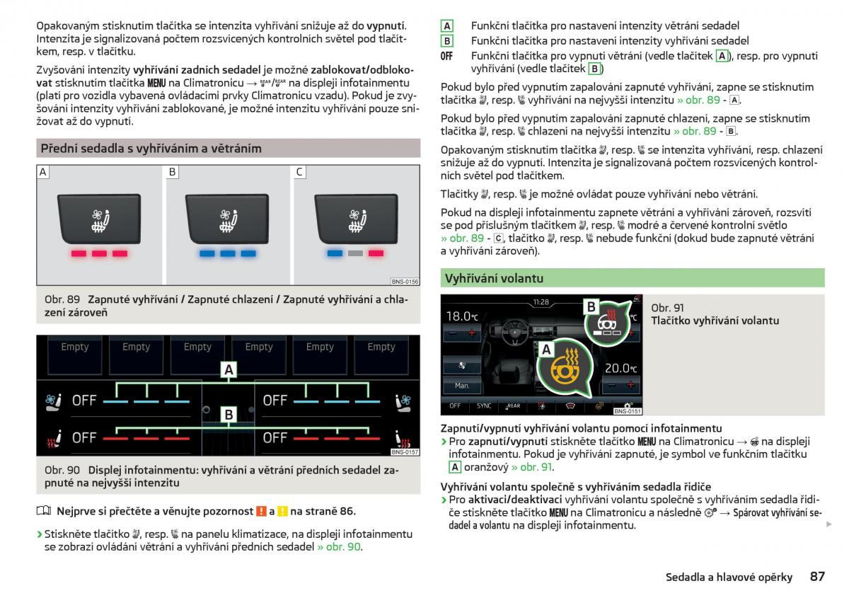 Skoda Kodiaq navod k obsludze / page 89