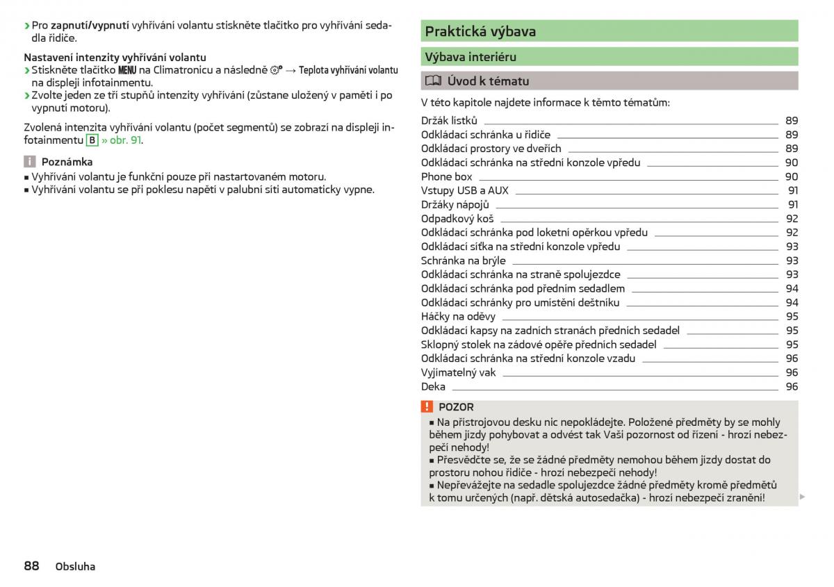 Skoda Kodiaq navod k obsludze / page 90