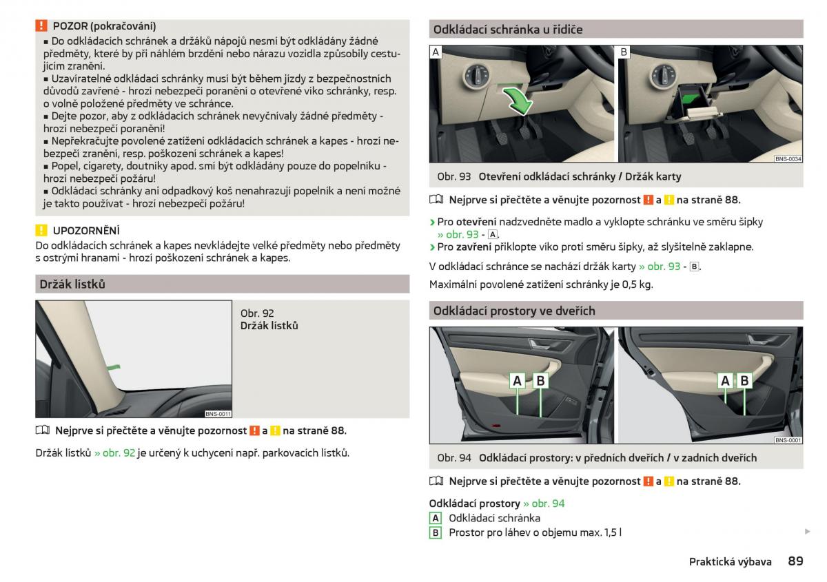 Skoda Kodiaq navod k obsludze / page 91