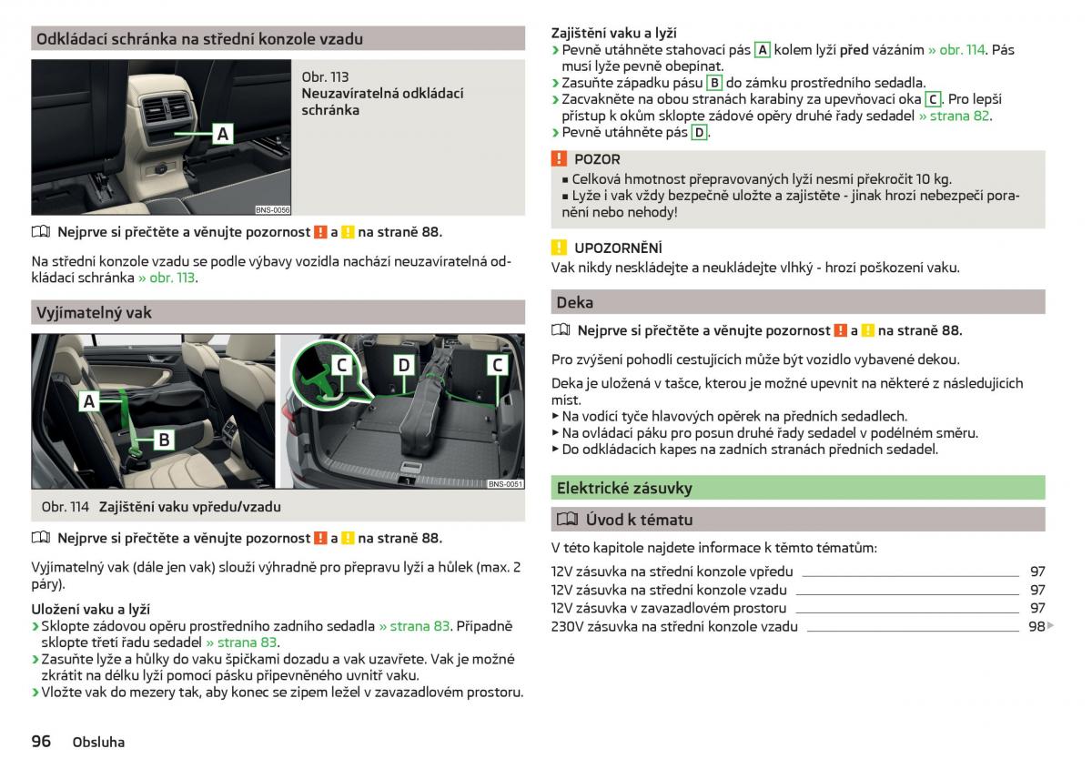 Skoda Kodiaq navod k obsludze / page 98