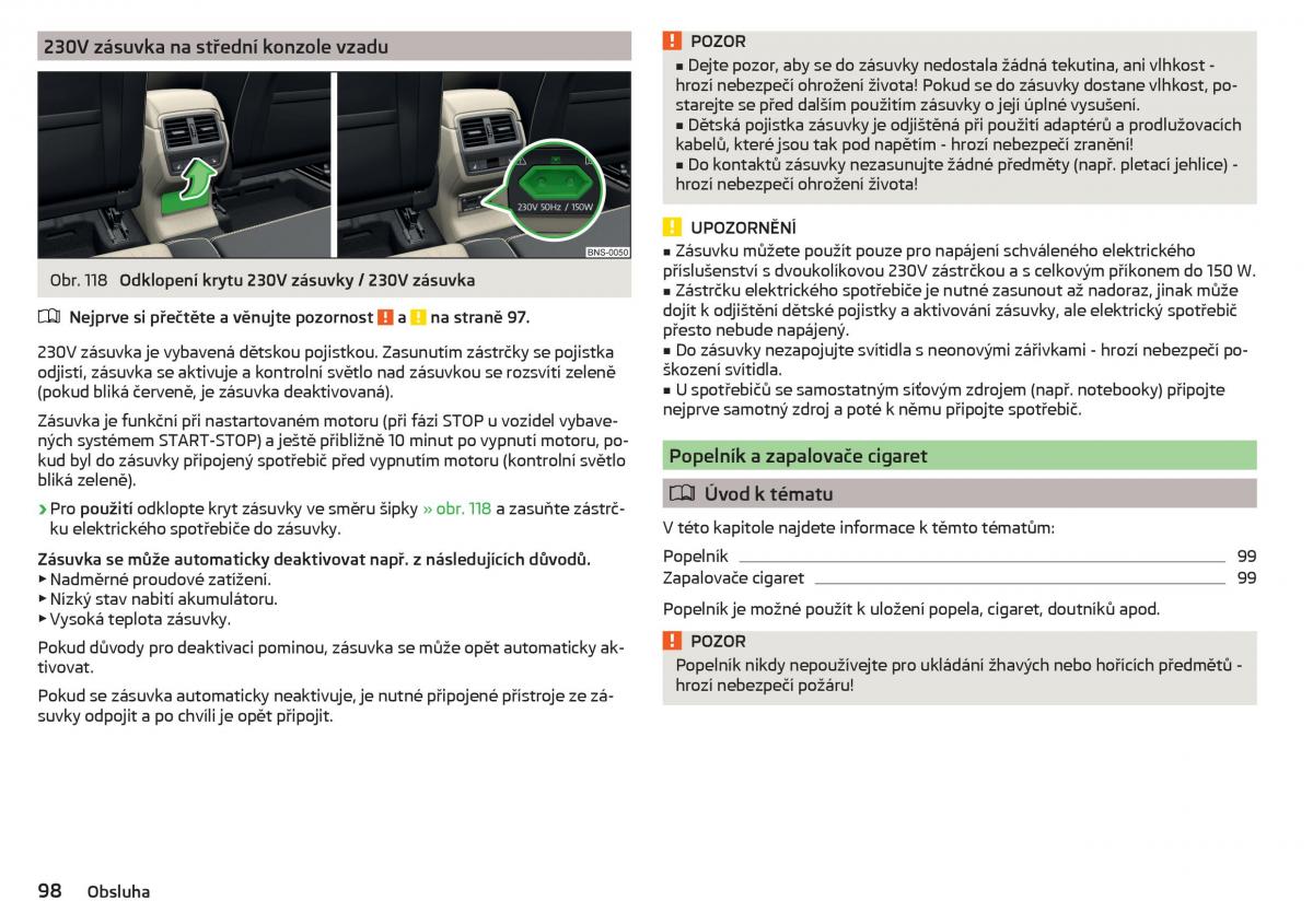 Skoda Kodiaq navod k obsludze / page 100