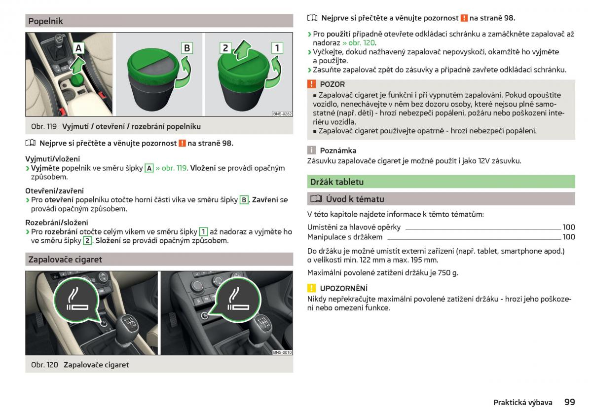 Skoda Kodiaq navod k obsludze / page 101