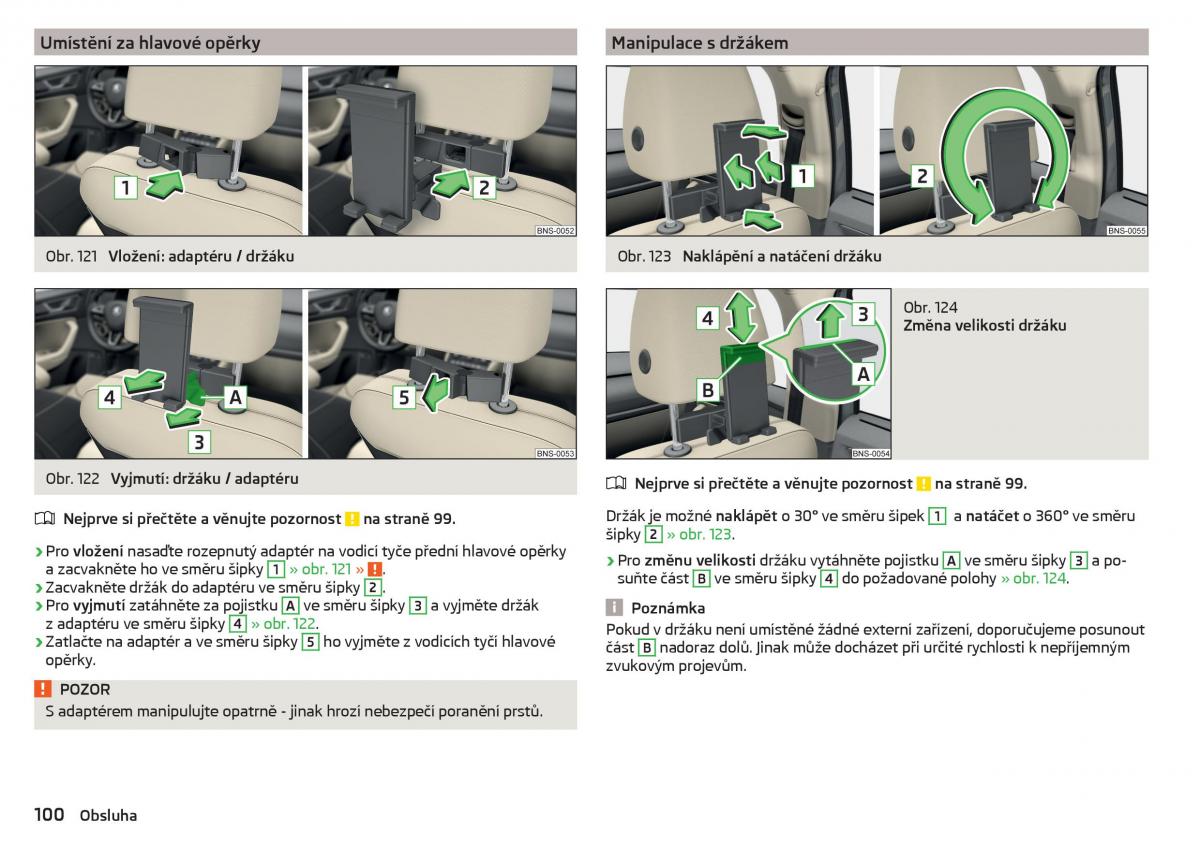 Skoda Kodiaq navod k obsludze / page 102