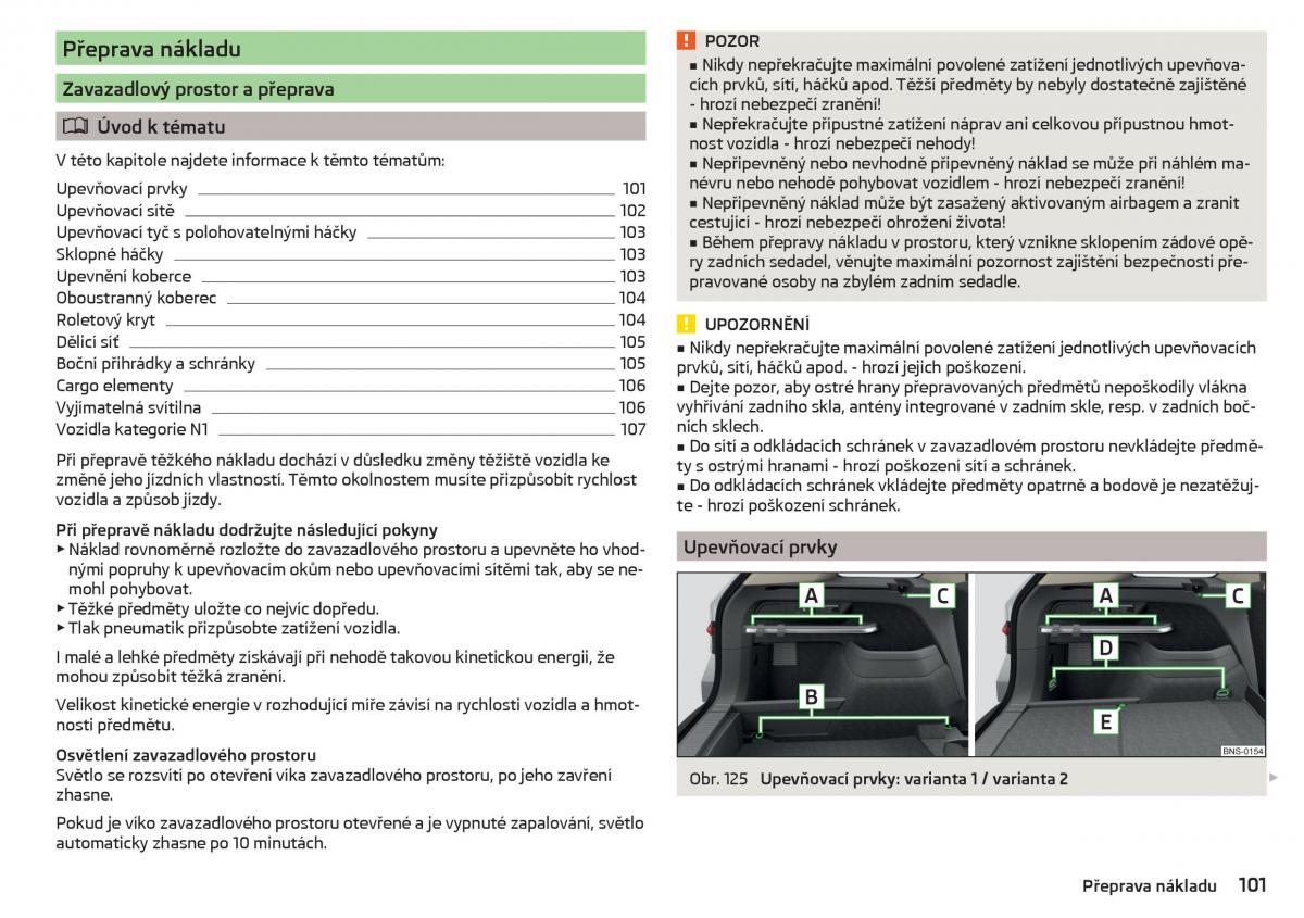 Skoda Kodiaq navod k obsludze / page 103