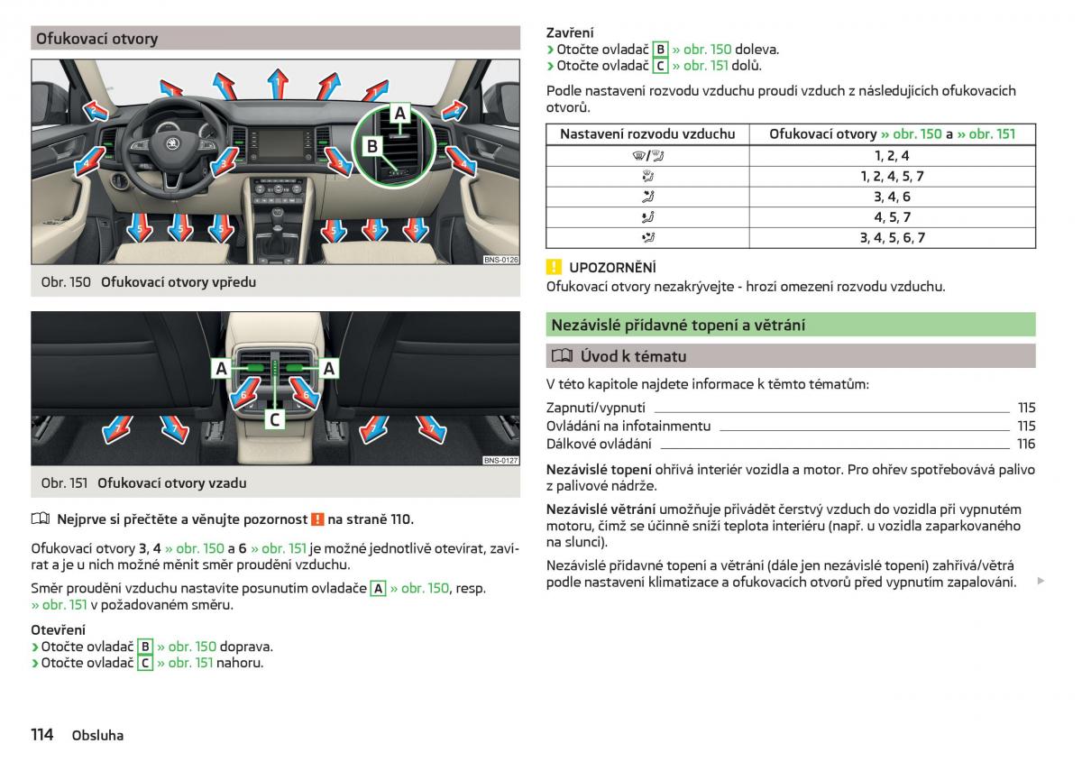 Skoda Kodiaq navod k obsludze / page 116