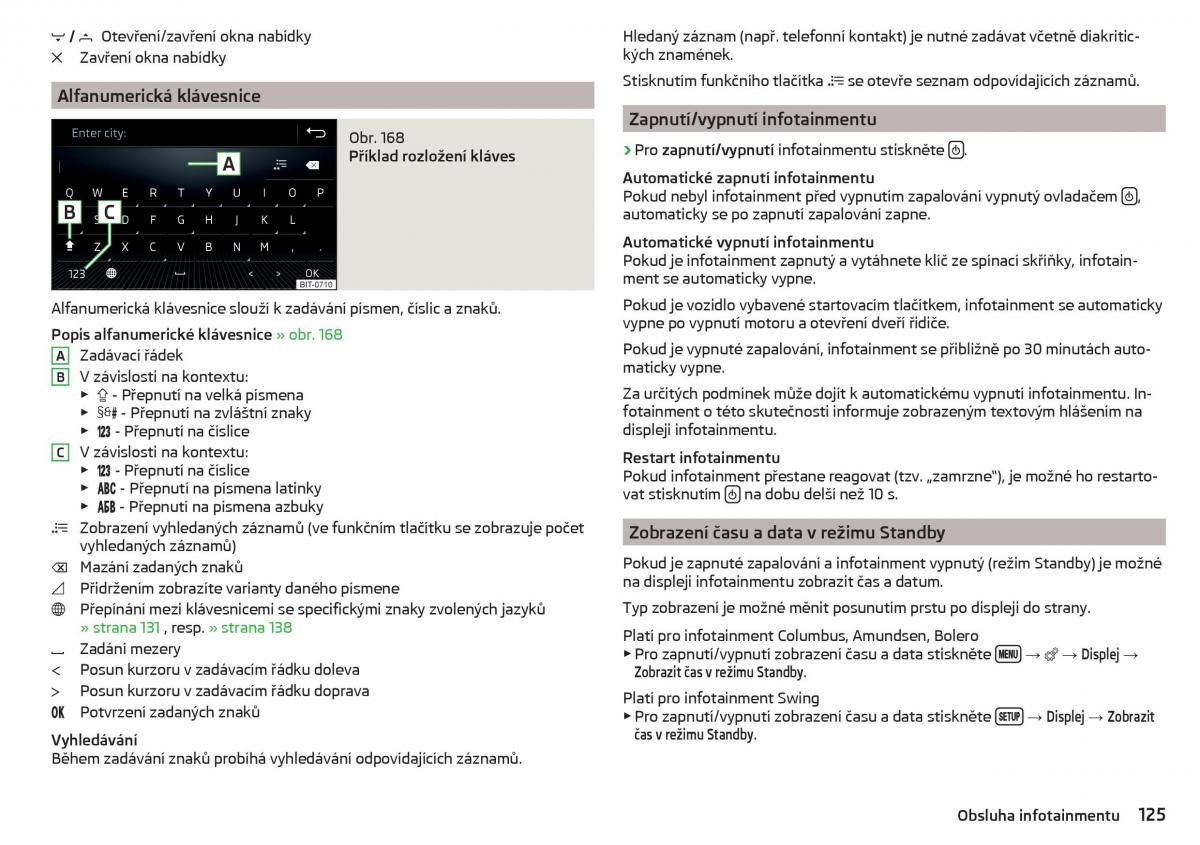 Skoda Kodiaq navod k obsludze / page 127