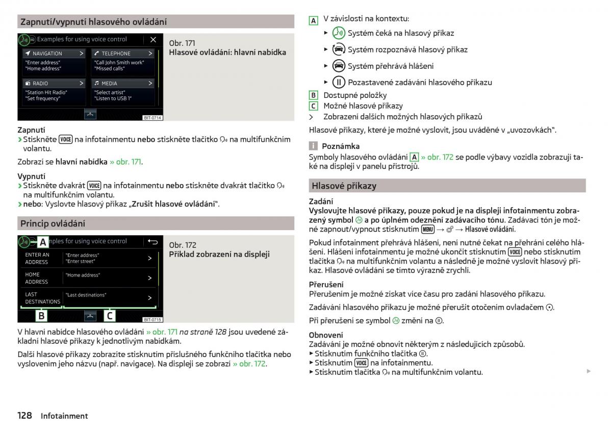 Skoda Kodiaq navod k obsludze / page 130