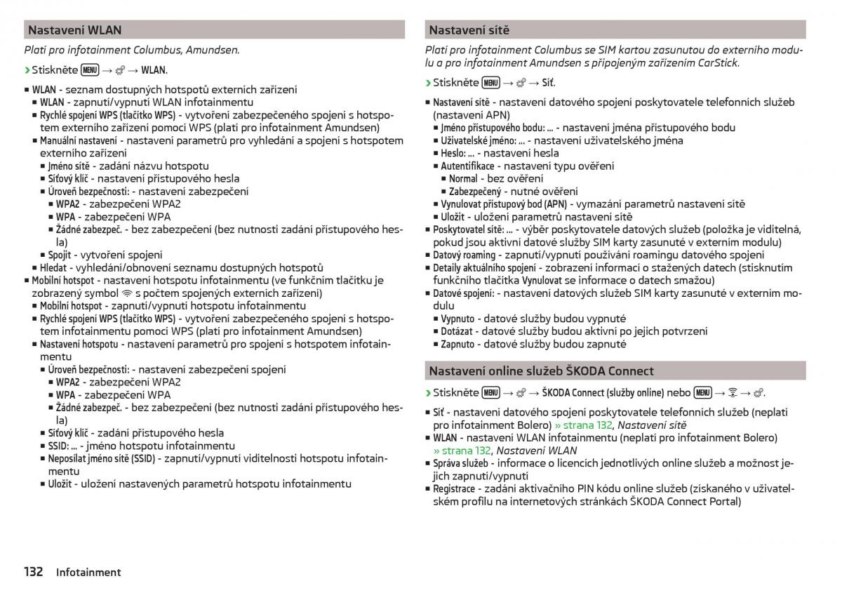 Skoda Kodiaq navod k obsludze / page 134