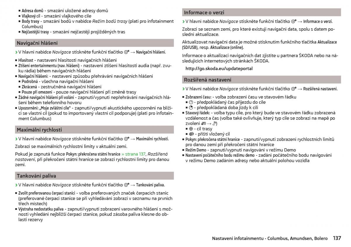 Skoda Kodiaq navod k obsludze / page 139