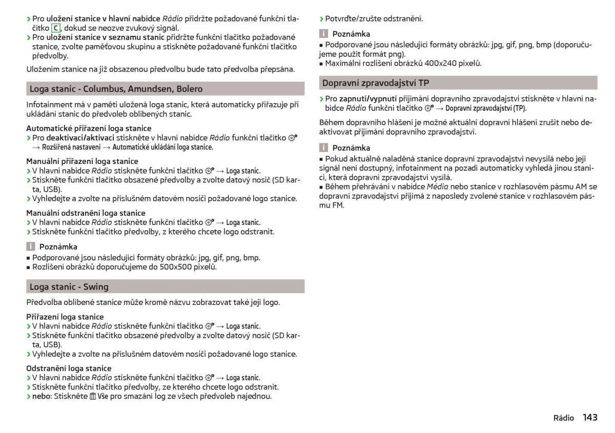 Skoda Kodiaq navod k obsludze / page 145