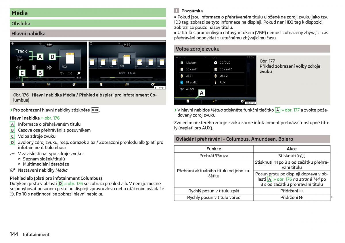 Skoda Kodiaq navod k obsludze / page 146