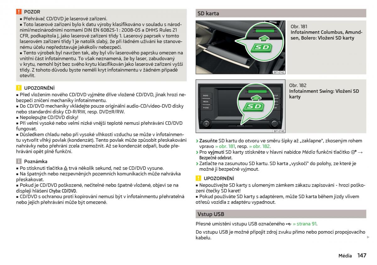 Skoda Kodiaq navod k obsludze / page 149