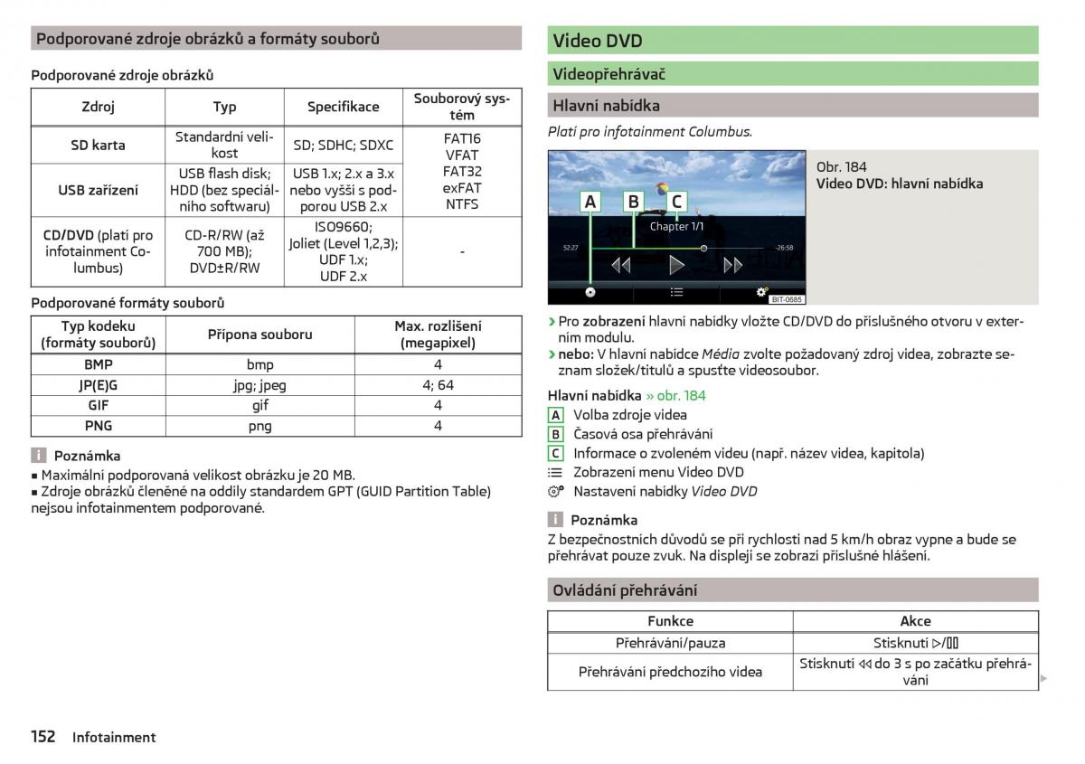 Skoda Kodiaq navod k obsludze / page 154